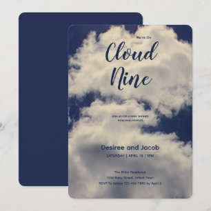 Baby Shower Einladungen Cloud Nine