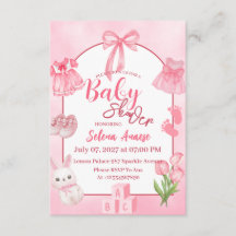 Baby-Shower-Einladungskarte