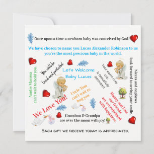 Baby-Shower-Einladungskarten Einladung