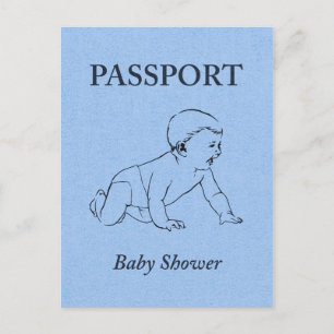 Baby Shower Einladungspostkarte