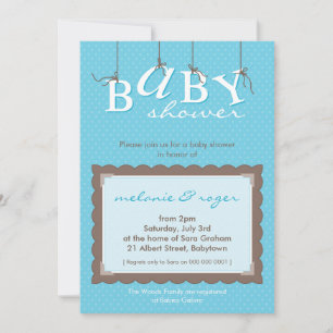 BABY SHOWER ERSUCHT :: Babybriefe 8P Einladung