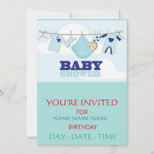 BABY SHOWER ERSUCHT EINLADUNG