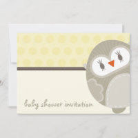 BABY SHOWER ERSUCHT :: tanzende Eule 6L