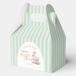 Baby Shower Favor Boxes Mother Goose and Gosling. Geschenkschachtel