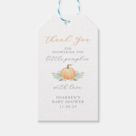 Baby Shower Favor Tag | Ein kleiner Pumpkin Geschenkanhänger
