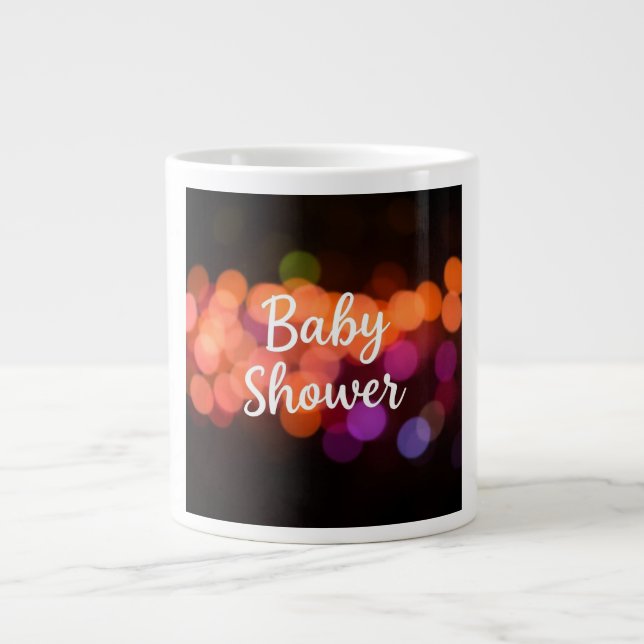 Baby Shower Feier Jumbo-Tasse (Vorderseite)