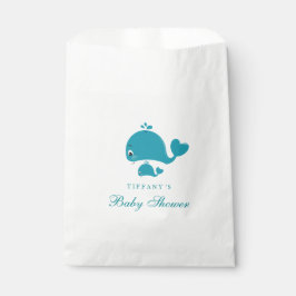 Baby Shower Fevor Bag für geschlechtsneutrale Whal Geschenktütchen