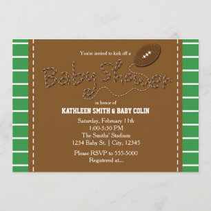 BABY SHOWER FOOTBALL Sportparty-Einladung Einladung