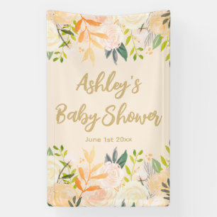 Baby-Shower-Fotobooth-Hintergrund floraler Prop Iv Banner