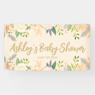 Baby-Shower-Fotobooth-Hintergrund floraler Requisi Banner