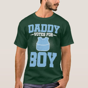 Baby Shower Funny Future Vater Team Boy Gender Rev T-Shirt