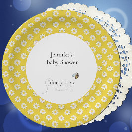 Baby-Shower für die werdende Mutter Pappteller