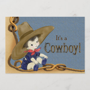 Baby Shower für kleinen Cowboy Einladung