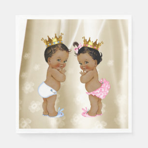 Baby Shower für Prinz und Prinzessin Serviette