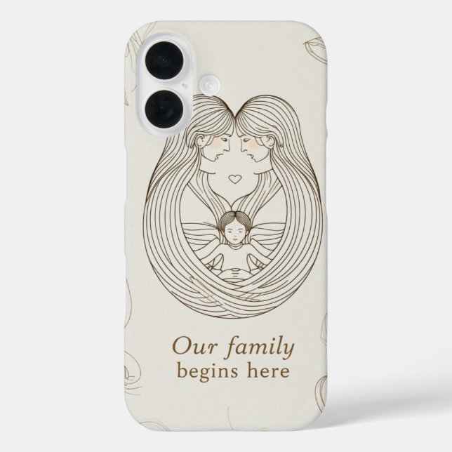 Baby Shower für zwei Mütter  Case-Mate iPhone Hülle (Rückseite)