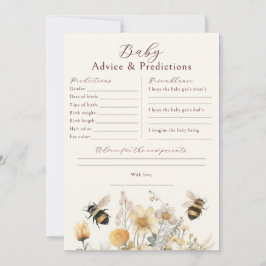 Baby Shower Game Predictions Ratschläge wünscht Einladung