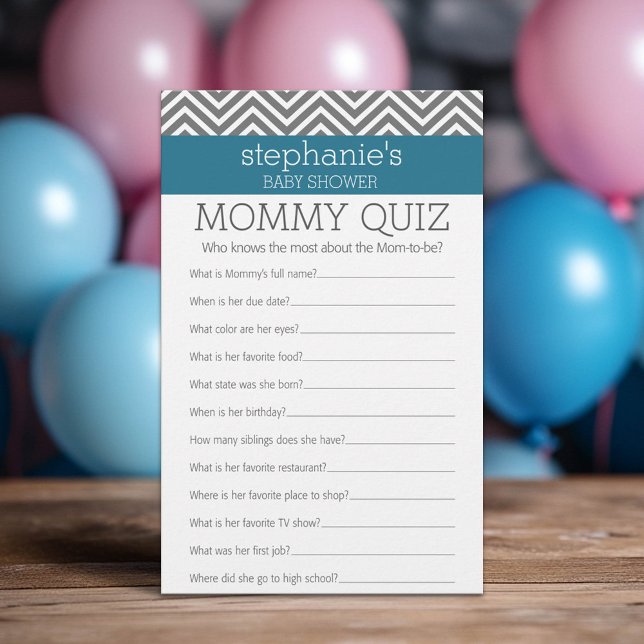 Baby Shower Game - Wer Mommy Best kennt (Custom Baby Shower Games)