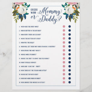 Baby Shower Games - raten Sie, wer Mama oder Papa