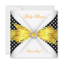Baby Shower Gender offenbaren schwarz-gelben weiße