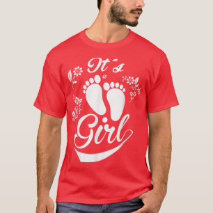 Baby Shower Gender Reveal Party Es ist ein Mädchen T-Shirt