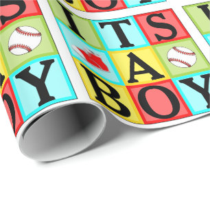 Baby-Shower-Geschenk für Baby Jungen Geschenkpapier