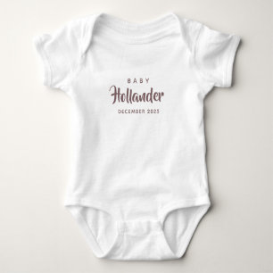 Baby Shower-Geschenk   Schwangerschaftsankündigung Strampler