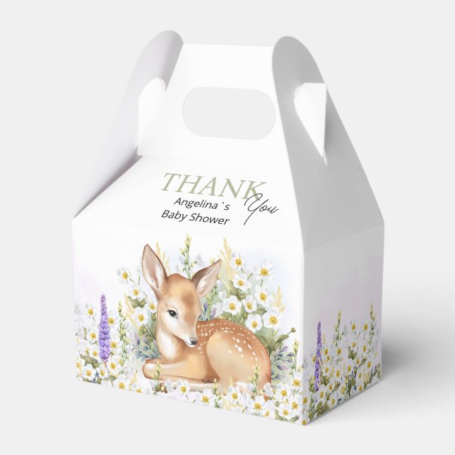 Baby-Shower-Geschenkboxen. Geschenkschachtel (Vorderseite)