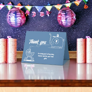 Baby-Shower-Geschenke Dankeskarte