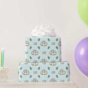 Baby-Shower-Geschenkpapier Baby-Dinosaurier-Muster Geschenkpapier