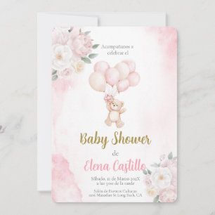 Baby Shower Girl auf Spanisch Einladung