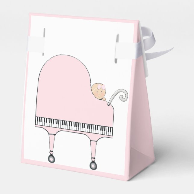 Baby Shower Girl Geschenkschachtel (Rückseite)