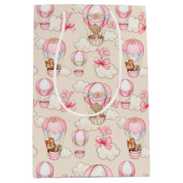 Baby Shower Girl Pink Mittlere Geschenktüte