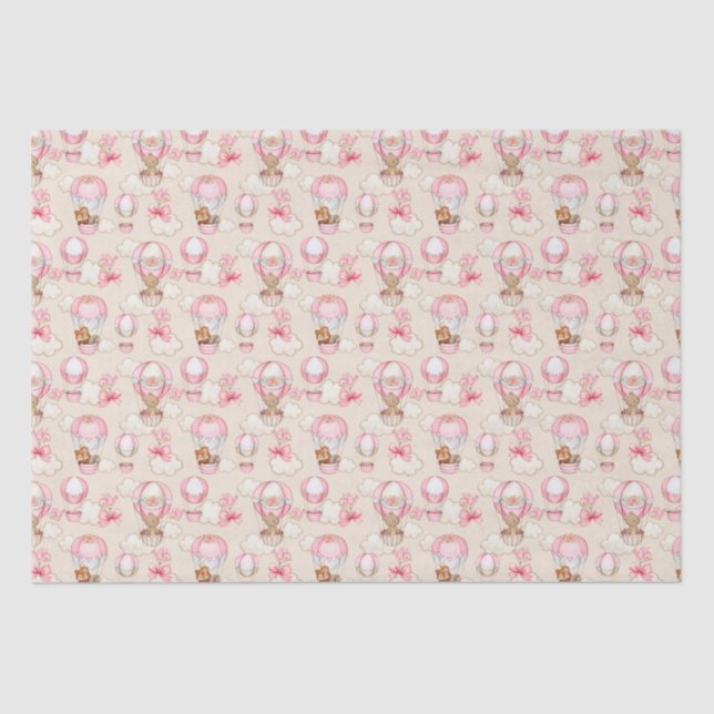 Baby Shower Girl Pink Seidenpapier (Vorderseite)