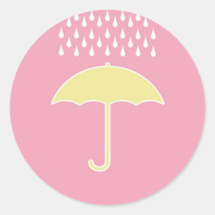 Baby Shower Girl Pink Stickers