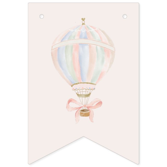 Baby Shower Girl Star Princess Fairytale Ballerina Wimpelkette (Erste Fahne)