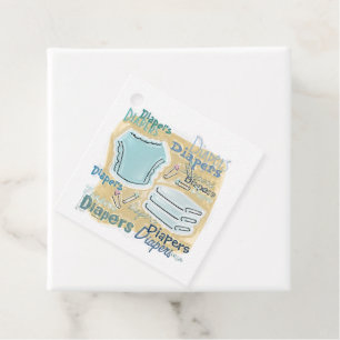 Baby Shower Graphics Geschenkanhänger