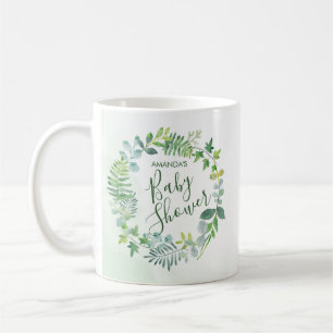 Baby Shower Greenery Wreath Kaffeetasse