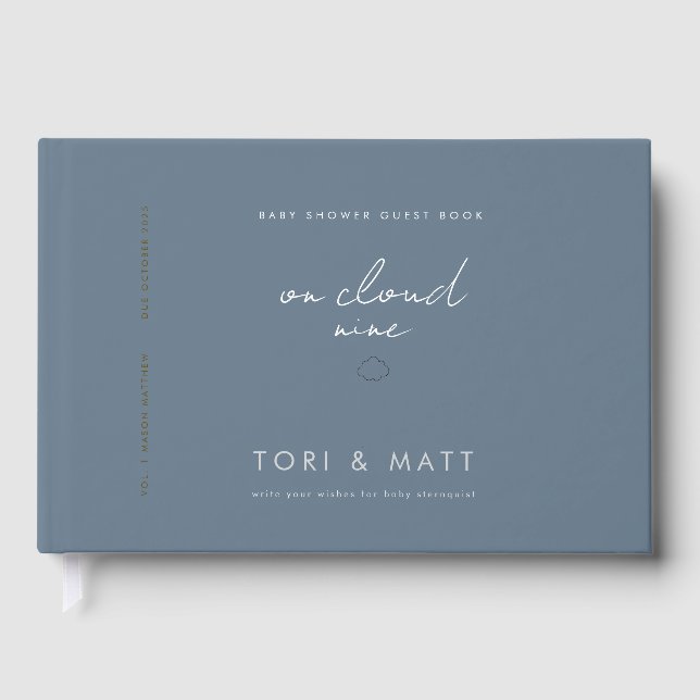 Baby Shower Guest Book - Cloud theme Gästebuch (Vorderseite)