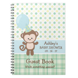 Baby Shower Guest Book - Monkey Notizblock