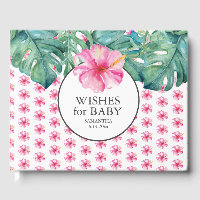Baby Shower Guest Book Tropical Blume