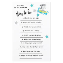 Baby Shower Hai Wie gut kennst du die Karte
