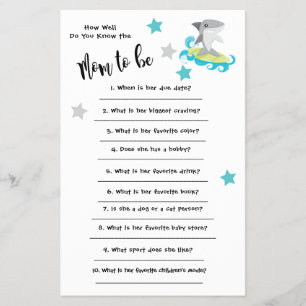 Baby Shower Hai Wie gut kennst du die Karte