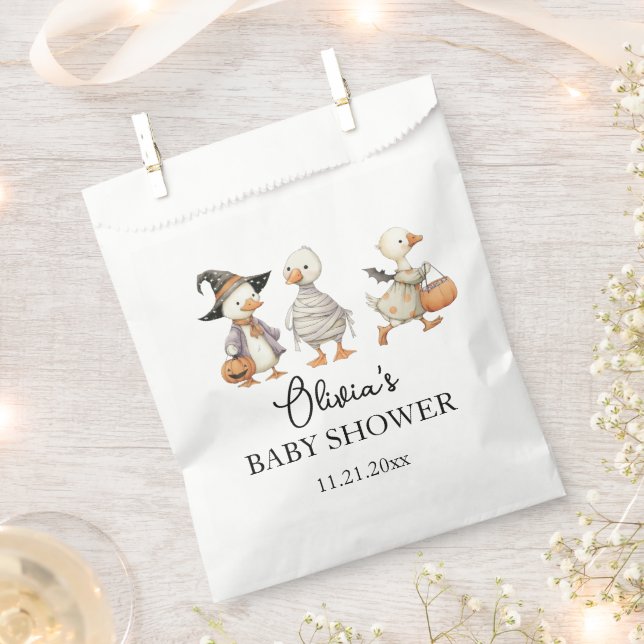 Baby-Shower Halloween-Gans Geschenktütchen (Ausgeschnitten)
