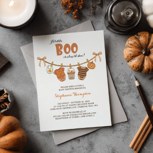 Baby Shower Halloween Kleiner Boo Einladung