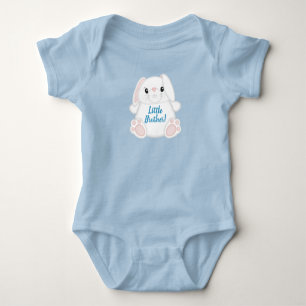 Baby Shower Häschen Blau Strampler