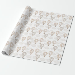 Baby-Shower-Heißluftballons Geschlechtsneutral Geschenkpapier