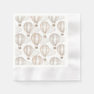 Baby-Shower-Heißluftballons Geschlechtsneutral Serviette