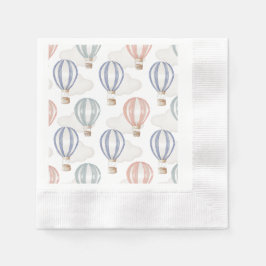 Baby-Shower-Heißluftballons Geschlechtsneutral Serviette