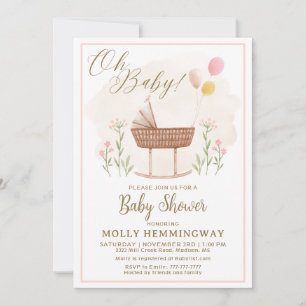Baby Shower Invasion Baby Girl Einladung