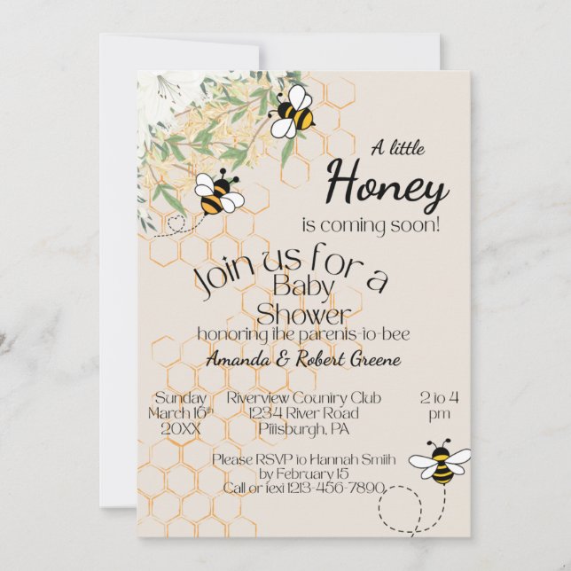Baby Shower Invitation (Vorderseite)